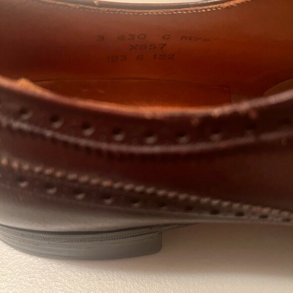 Brooks Brothers M75 Cheaney wingtips Brown leather brogues made in England main image 5